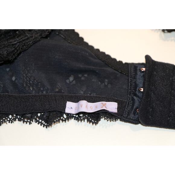 Savage X Fenty 38DDD Black Lace Unlined Bra - Picture 7 of 10